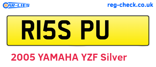 R15SPU are the vehicle registration plates.
