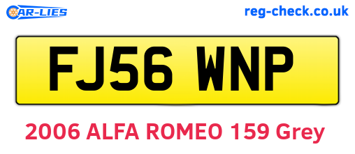 FJ56WNP are the vehicle registration plates.