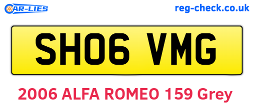 SH06VMG are the vehicle registration plates.