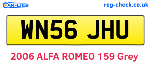 WN56JHU are the vehicle registration plates.