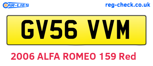 GV56VVM are the vehicle registration plates.
