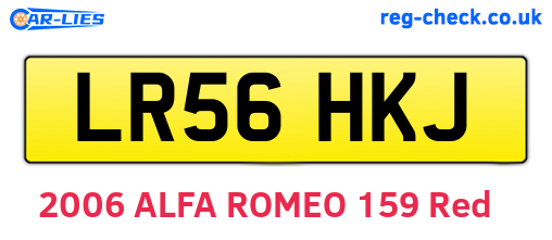 LR56HKJ are the vehicle registration plates.