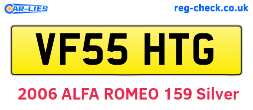 VF55HTG are the vehicle registration plates.