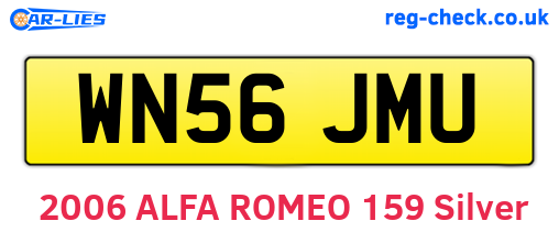 WN56JMU are the vehicle registration plates.
