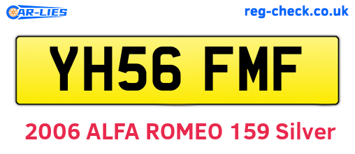 YH56FMF are the vehicle registration plates.