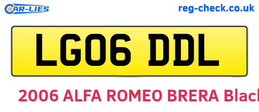 LG06DDL are the vehicle registration plates.
