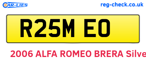 R25MEO are the vehicle registration plates.
