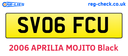 SV06FCU are the vehicle registration plates.