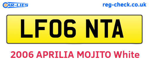 LF06NTA are the vehicle registration plates.