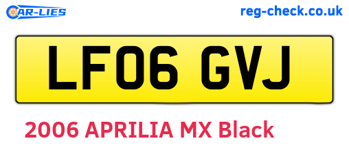 LF06GVJ are the vehicle registration plates.