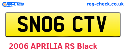 SN06CTV are the vehicle registration plates.