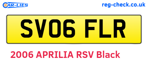 SV06FLR are the vehicle registration plates.