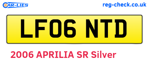 LF06NTD are the vehicle registration plates.