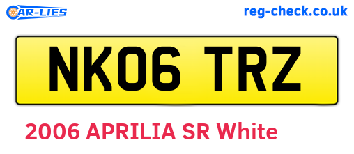 NK06TRZ are the vehicle registration plates.
