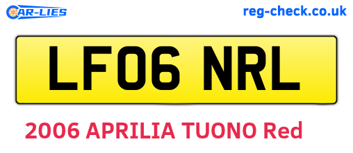 LF06NRL are the vehicle registration plates.