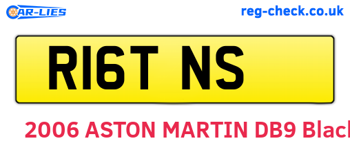 R16TNS are the vehicle registration plates.