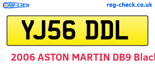 YJ56DDL are the vehicle registration plates.