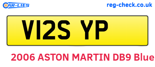 V12SYP are the vehicle registration plates.