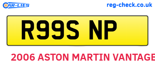 R99SNP are the vehicle registration plates.