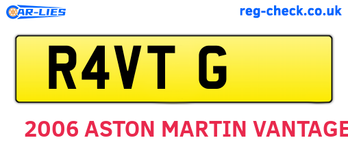 R4VTG are the vehicle registration plates.