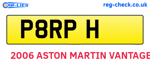 P8RPH are the vehicle registration plates.