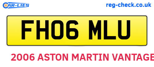 FH06MLU are the vehicle registration plates.