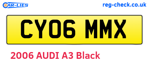 CY06MMX are the vehicle registration plates.