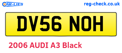 DV56NOH are the vehicle registration plates.