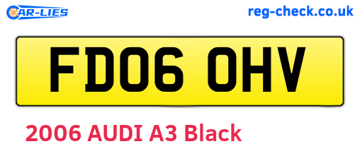 FD06OHV are the vehicle registration plates.