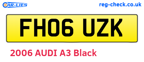 FH06UZK are the vehicle registration plates.