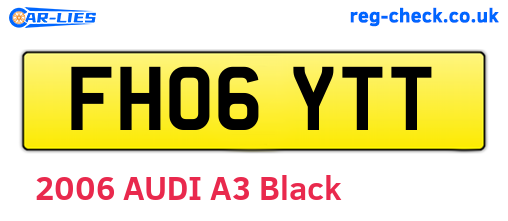 FH06YTT are the vehicle registration plates.