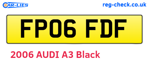 FP06FDF are the vehicle registration plates.