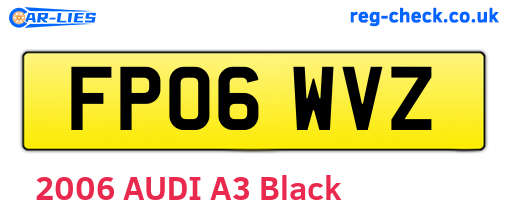 FP06WVZ are the vehicle registration plates.