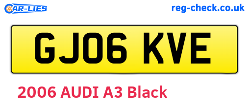 GJ06KVE are the vehicle registration plates.