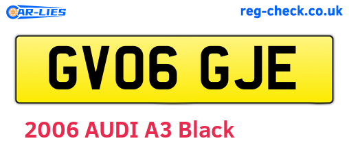 GV06GJE are the vehicle registration plates.