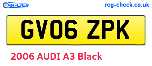 GV06ZPK are the vehicle registration plates.