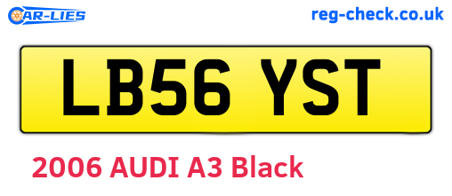 LB56YST are the vehicle registration plates.