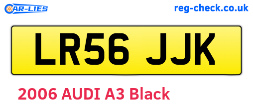 LR56JJK are the vehicle registration plates.
