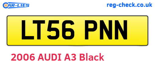 LT56PNN are the vehicle registration plates.