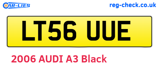LT56UUE are the vehicle registration plates.