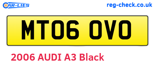MT06OVO are the vehicle registration plates.