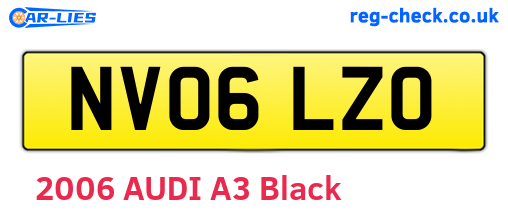 NV06LZO are the vehicle registration plates.