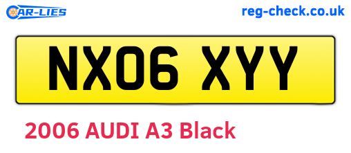 NX06XYY are the vehicle registration plates.