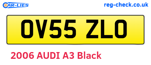 OV55ZLO are the vehicle registration plates.