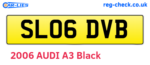SL06DVB are the vehicle registration plates.