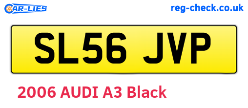 SL56JVP are the vehicle registration plates.