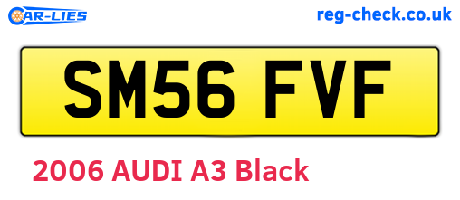 SM56FVF are the vehicle registration plates.