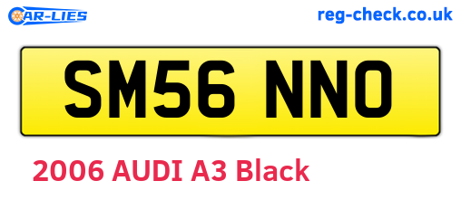 SM56NNO are the vehicle registration plates.