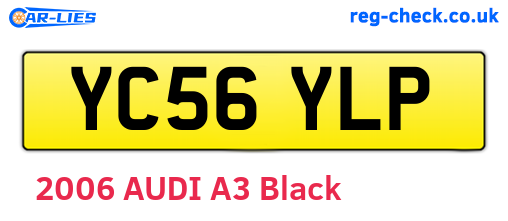 YC56YLP are the vehicle registration plates.