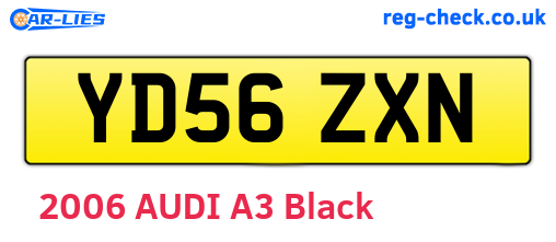 YD56ZXN are the vehicle registration plates.